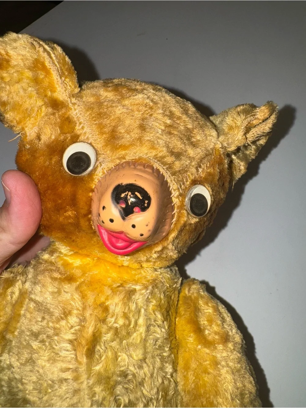 Expert Doll & Toy Co. NYC Vintage Antique Plush Teddy Bear from 1940s